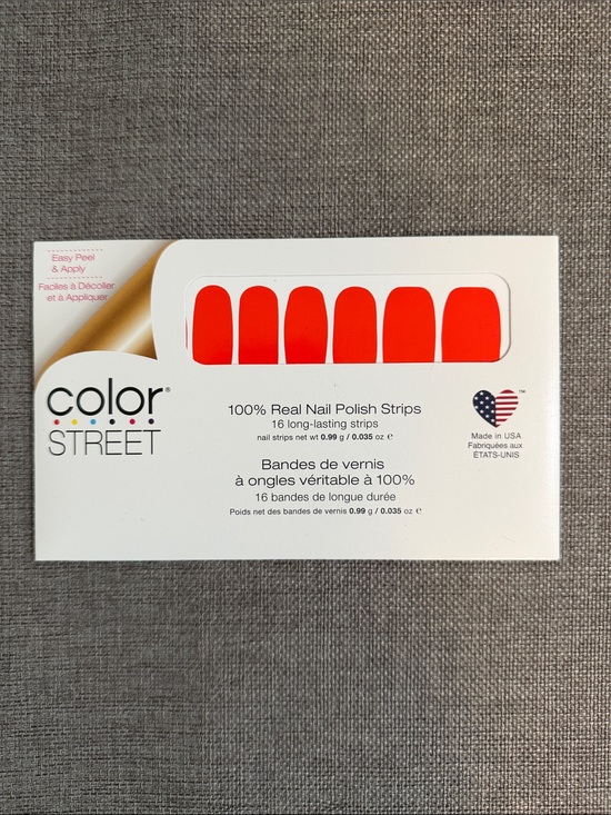 Color Street Other - Color Street Bold Red Nail Polish Strips - Vivid Red